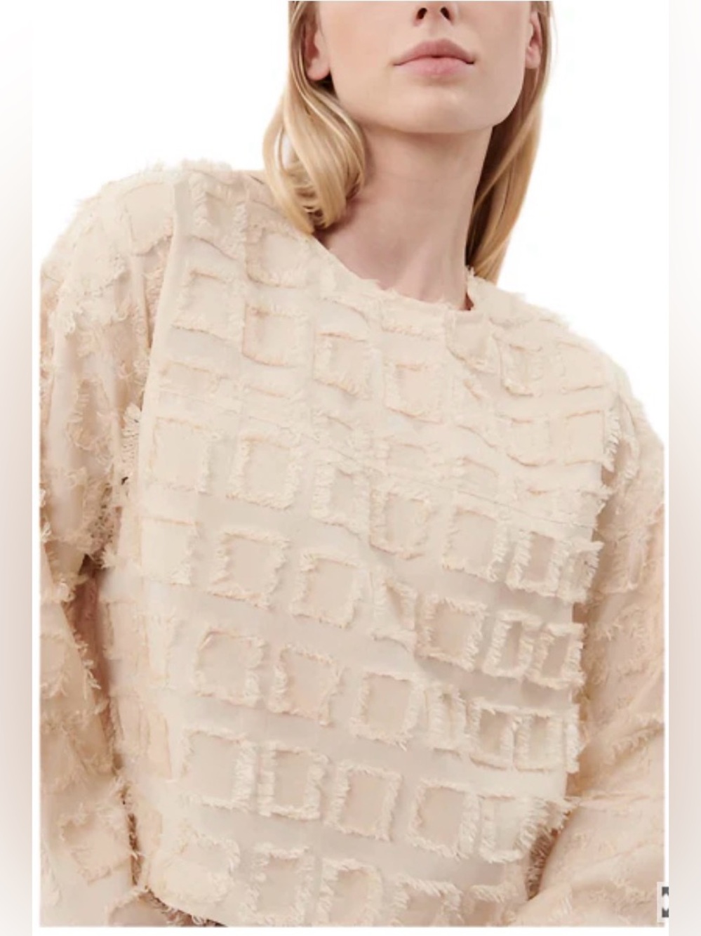 FRNCH cream Anatolia top size S